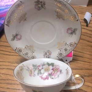 Vintage Bavarian Bone China Teacup & Saucer